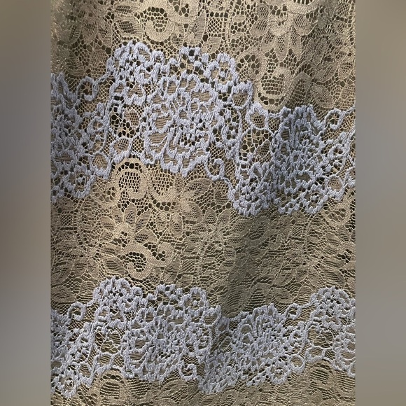 Ann Taylor Loft Lace Shift Dress Mini Black and Blue Size 4 - Picture 8 of 14